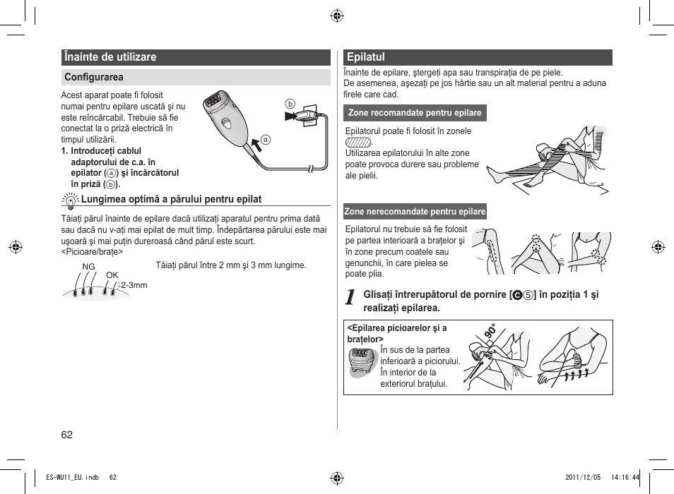 Panasonic ESWU11 User Manual | Page 62 / 74