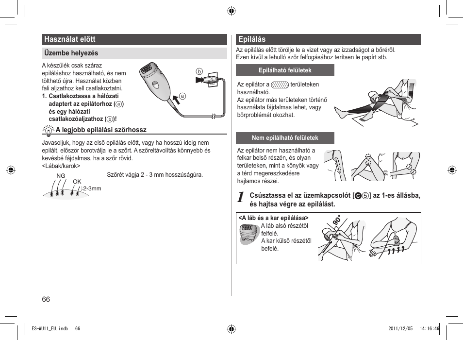 Panasonic ESWU11 User Manual | Page 66 / 74