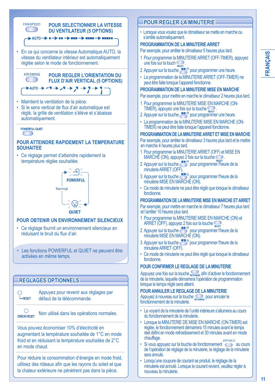 Panasonic CSRE12HKE User Manual | Page 11 / 60