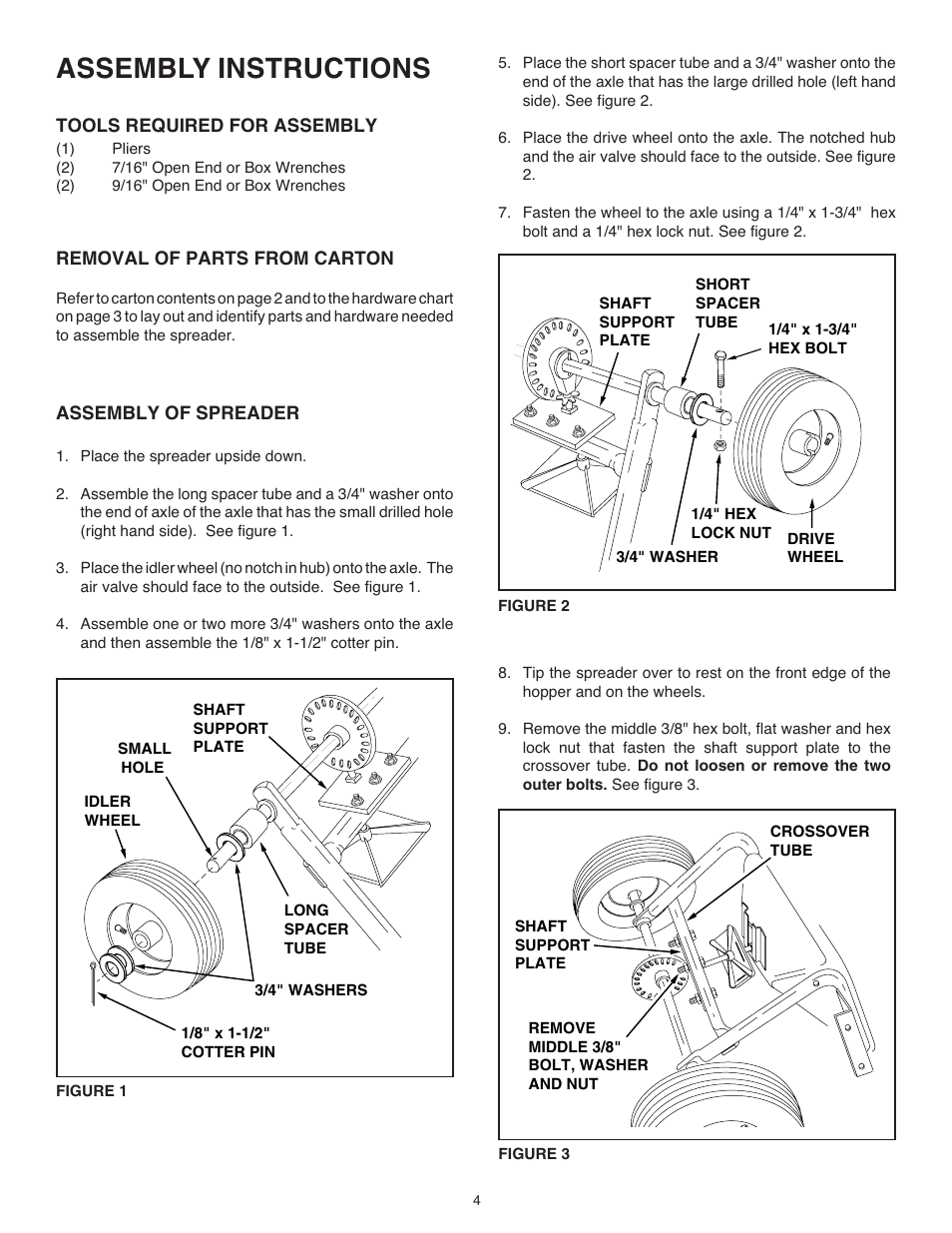 Assembly instructions | Agri-Fab 45-02101-101 User Manual | Page 4 / 12