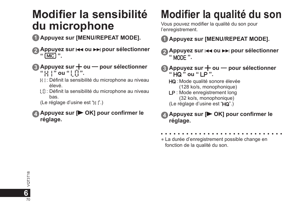 Panasonic RRUS300E User Manual | Page 70 / 136
