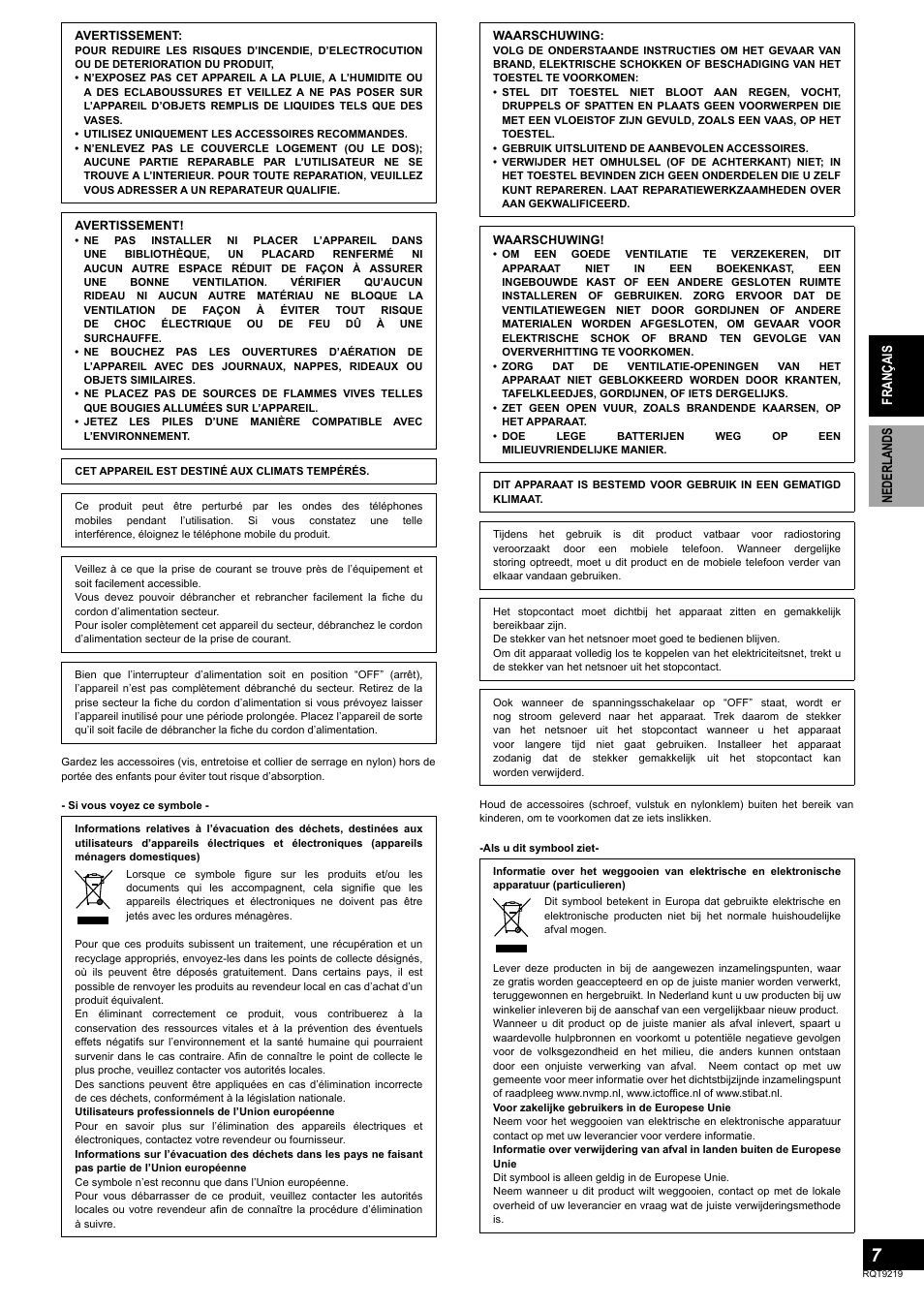 Panasonic SBTP1000 User Manual | Page 7 / 68