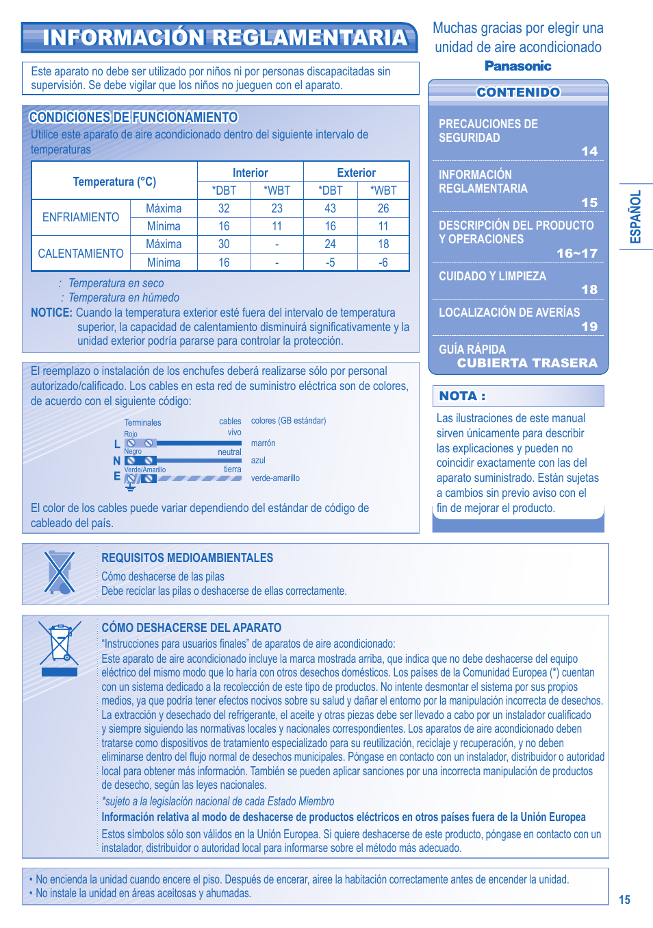 Panasonic CSTE15HKE User Manual | Page 15 / 56