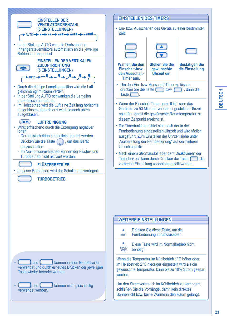 Panasonic CSTE15HKE User Manual | Page 23 / 56