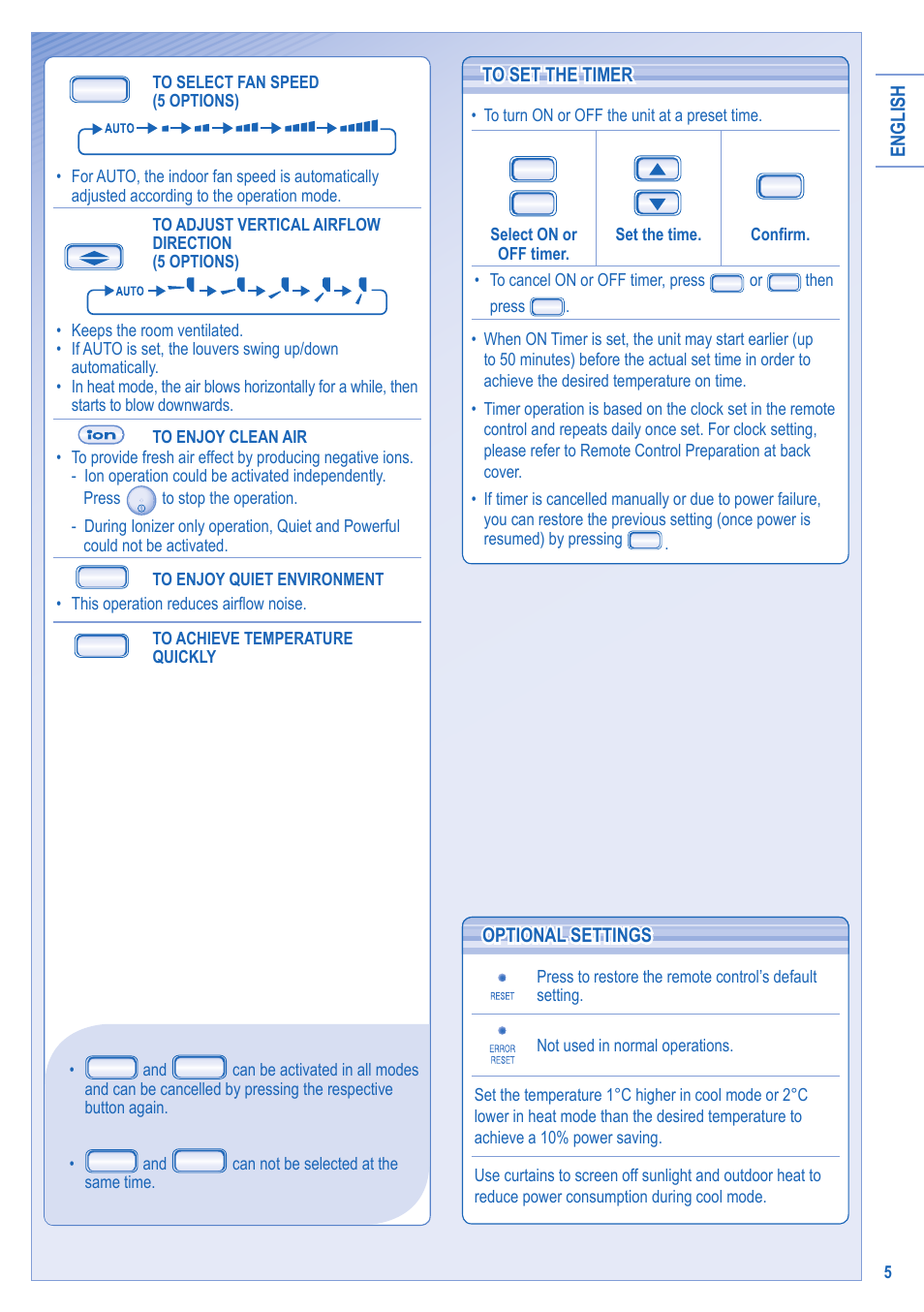 Panasonic CSTE15HKE User Manual | Page 5 / 56