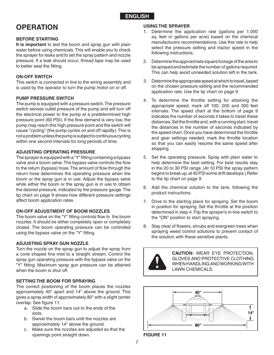 Operation | Agri-Fab 45-02932 User Manual | Page 7 / 20