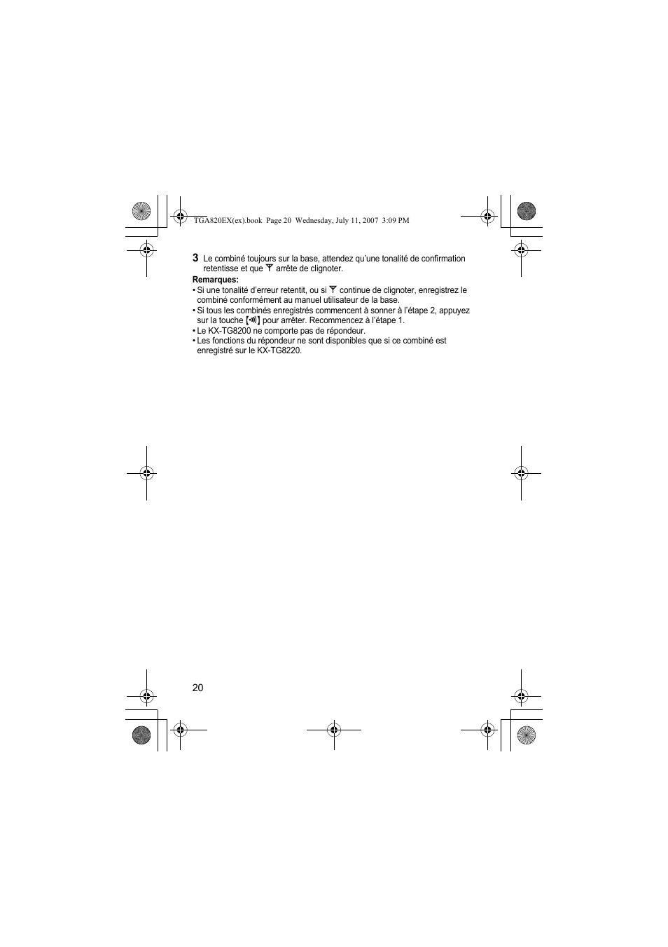 Panasonic KXTGA820EX User Manual | Page 20 / 84