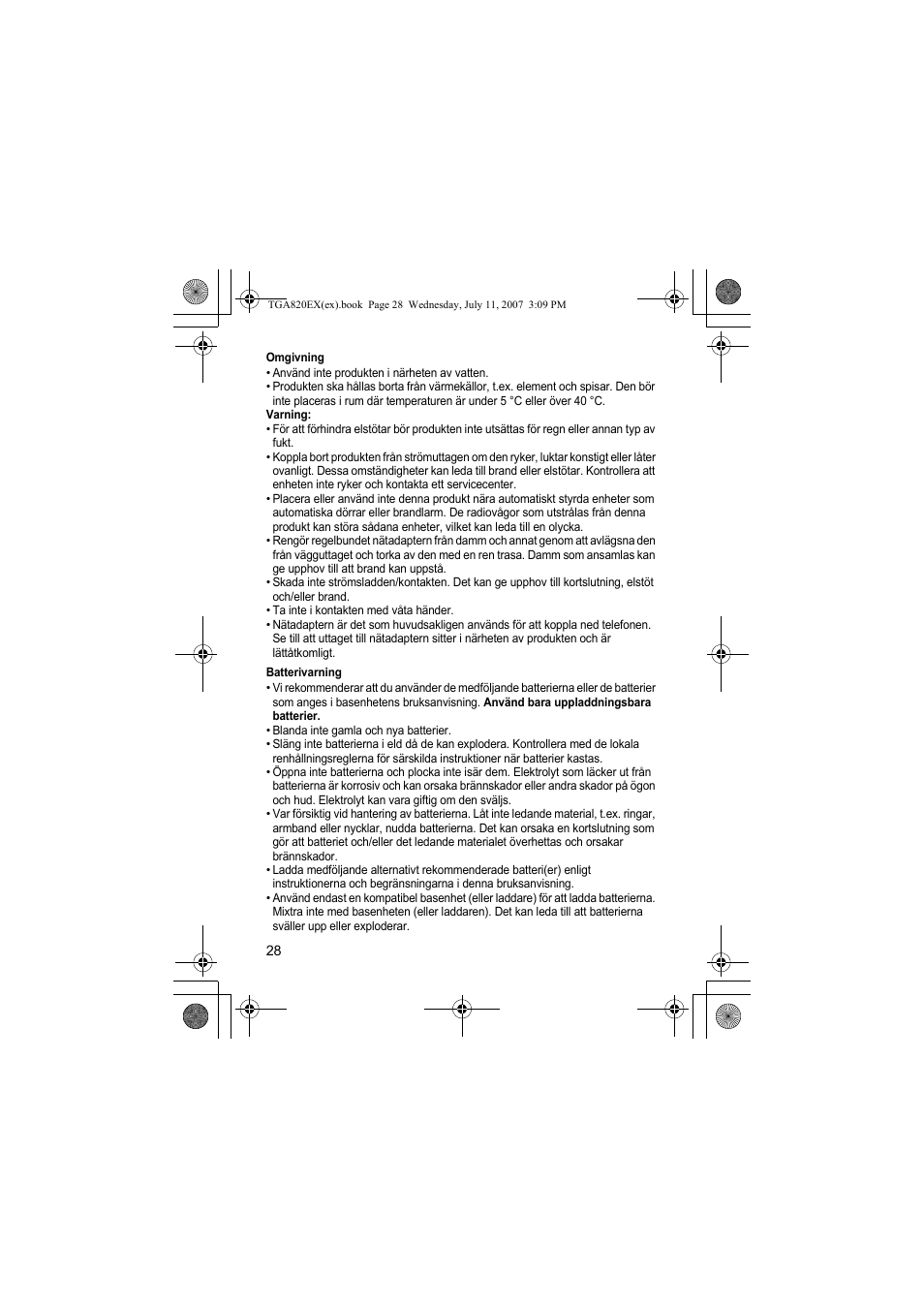 Panasonic KXTGA820EX User Manual | Page 28 / 84