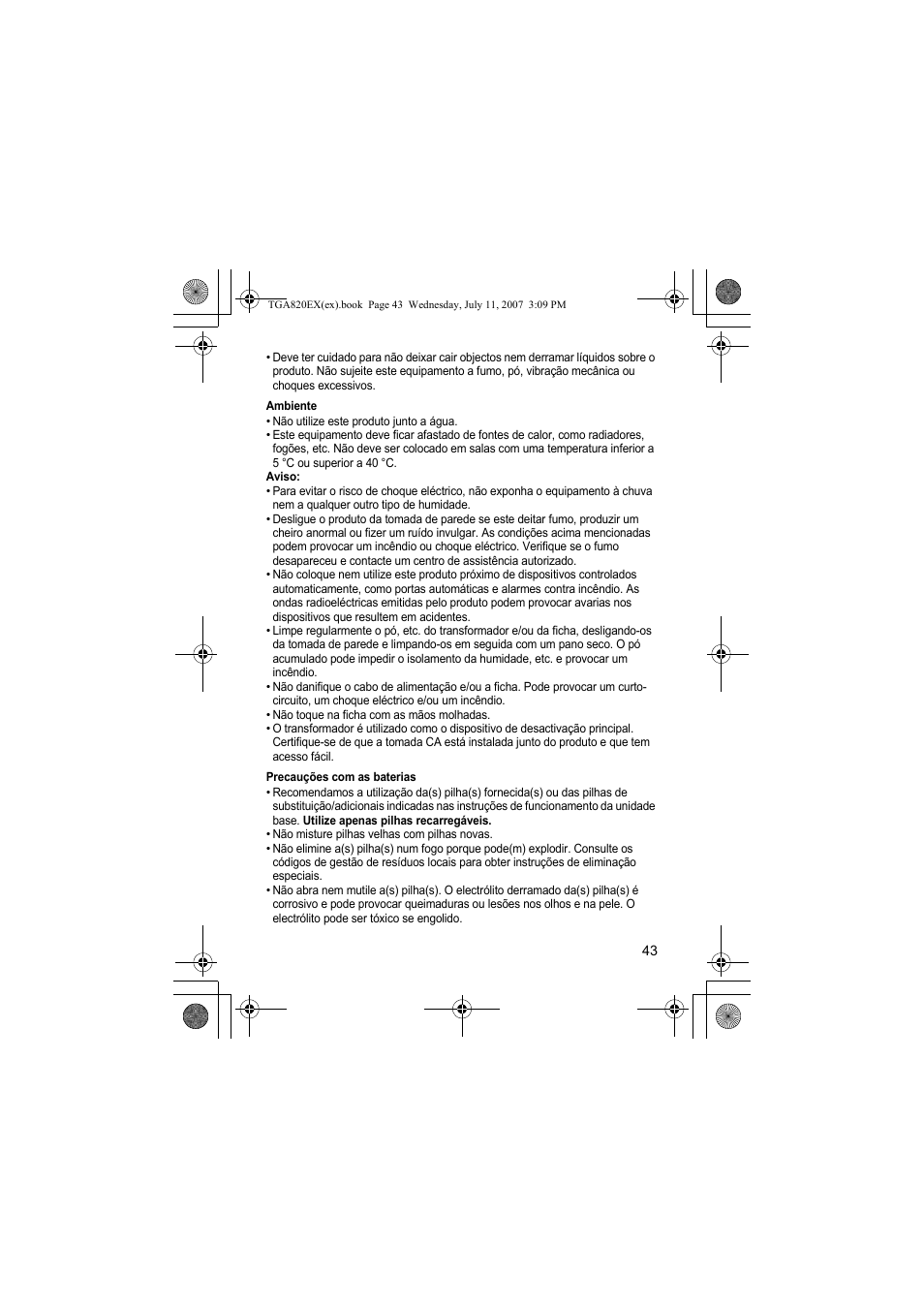 Panasonic KXTGA820EX User Manual | Page 43 / 84