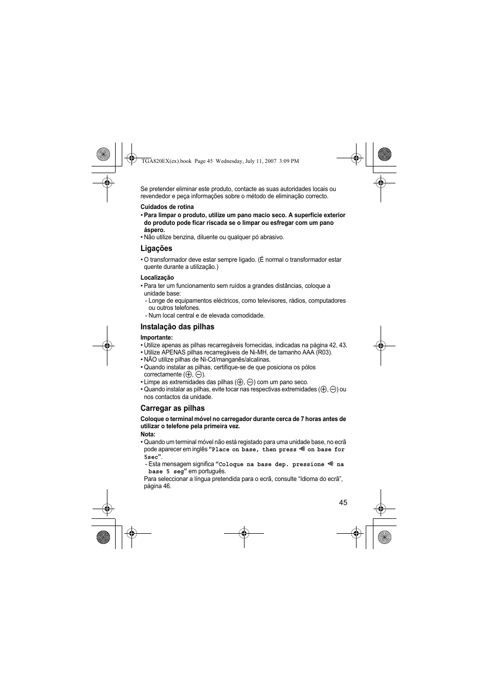 Panasonic KXTGA820EX User Manual | Page 45 / 84