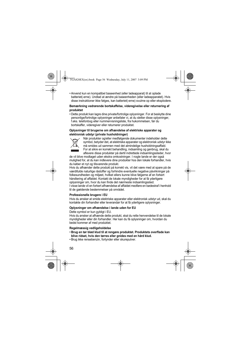 Panasonic KXTGA820EX User Manual | Page 56 / 84