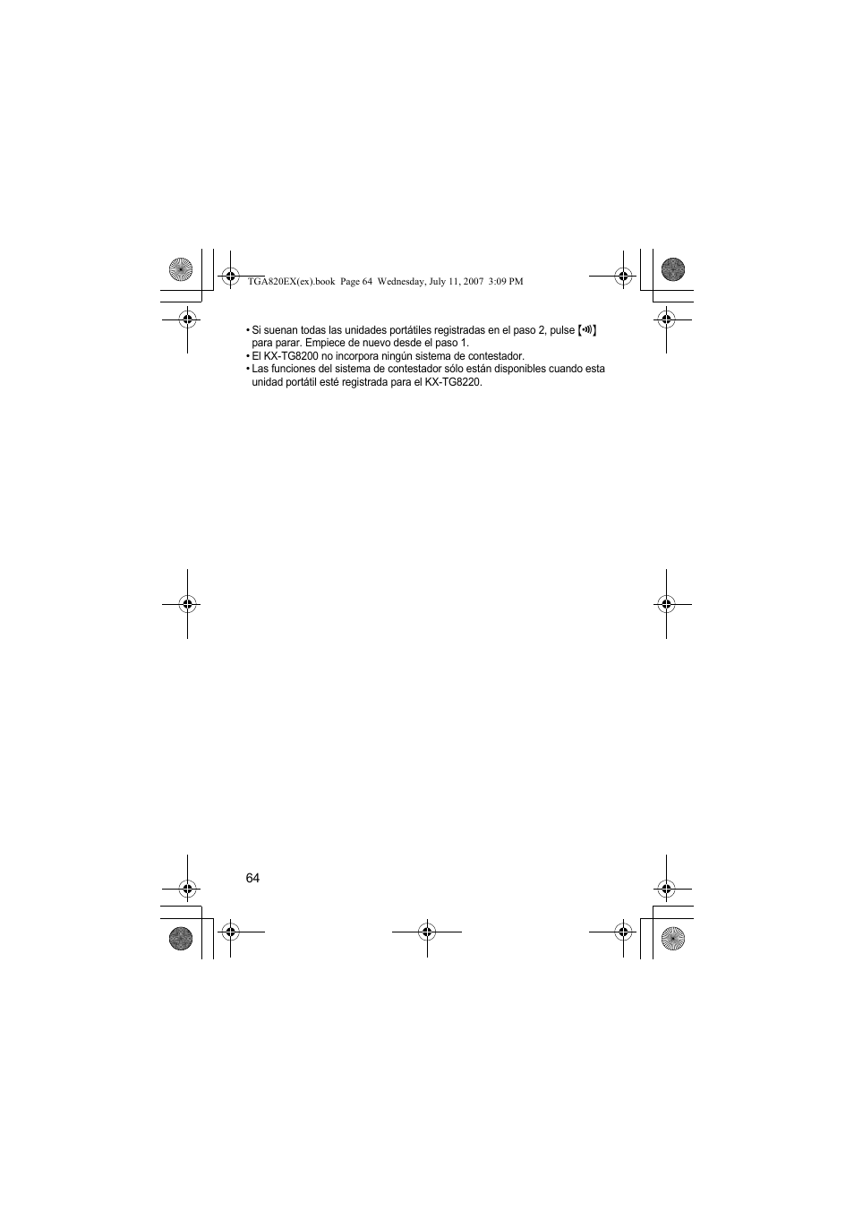 Panasonic KXTGA820EX User Manual | Page 64 / 84