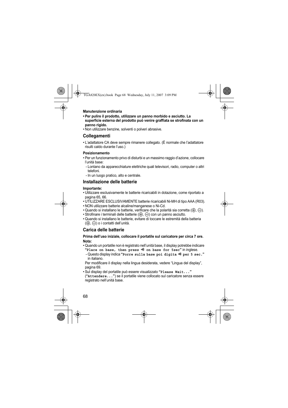 Panasonic KXTGA820EX User Manual | Page 68 / 84