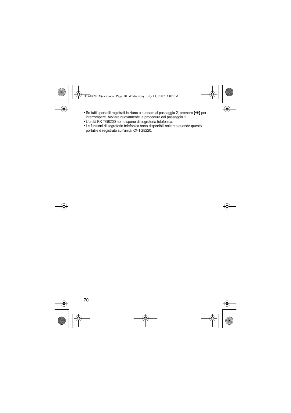 Panasonic KXTGA820EX User Manual | Page 70 / 84