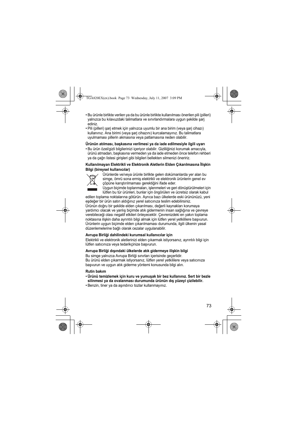 Panasonic KXTGA820EX User Manual | Page 73 / 84