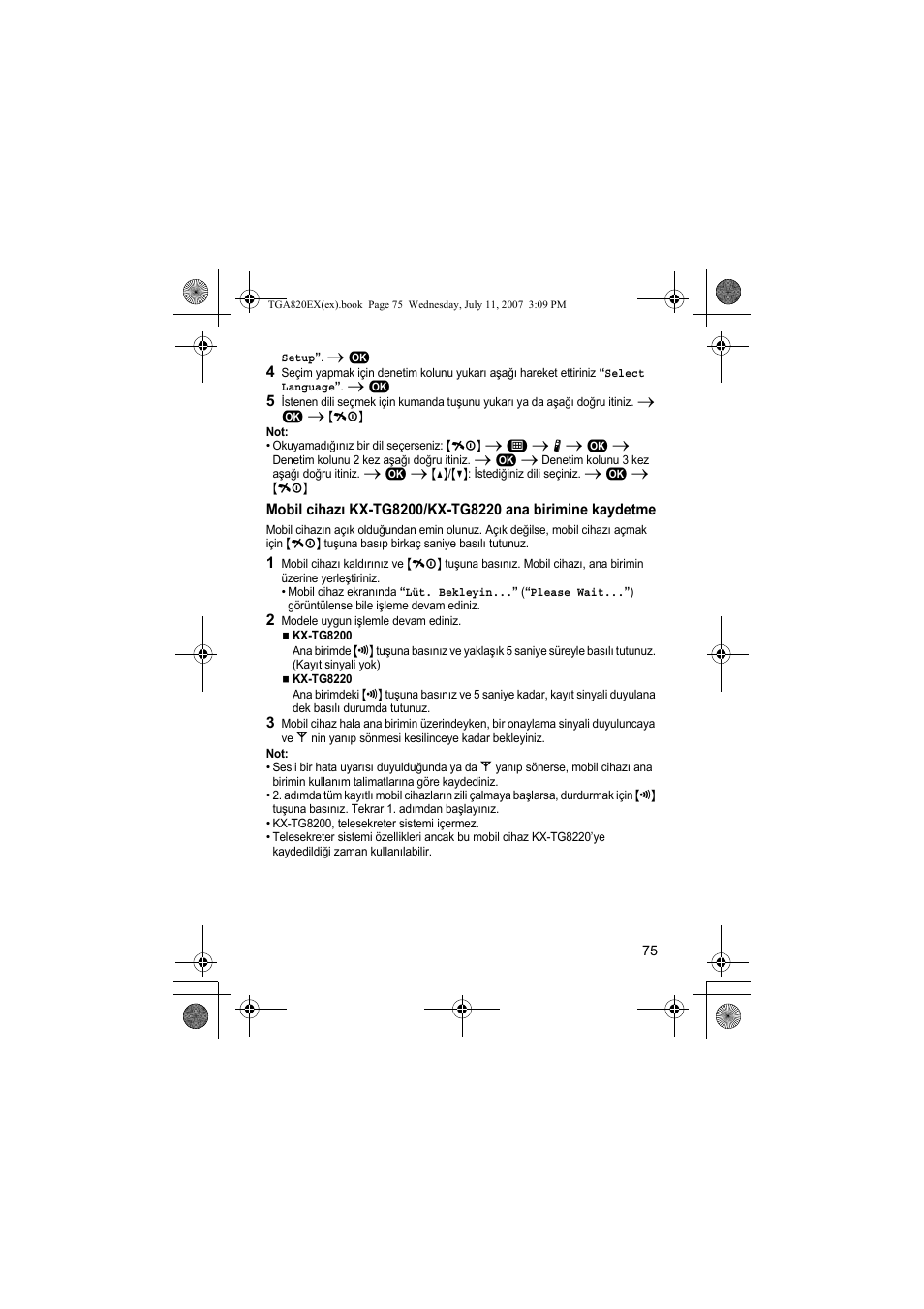 Panasonic KXTGA820EX User Manual | Page 75 / 84