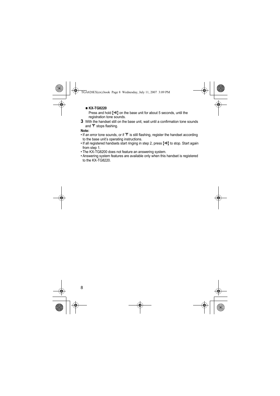 Panasonic KXTGA820EX User Manual | Page 8 / 84