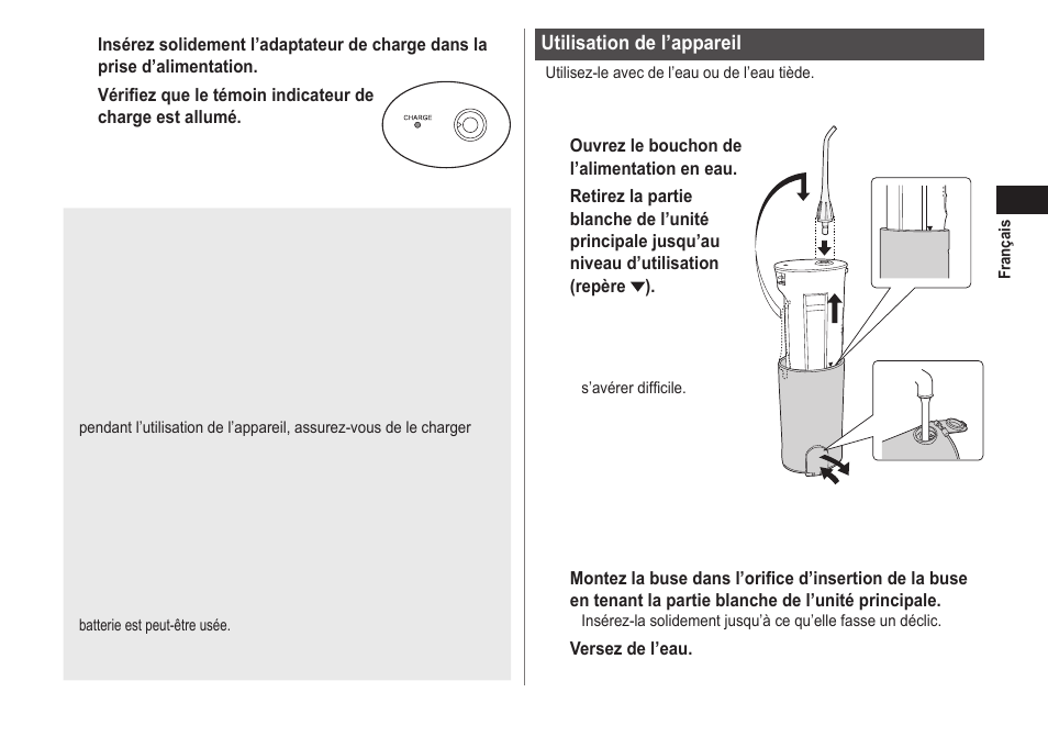 Panasonic EWDJ40 User Manual | Page 25 / 172