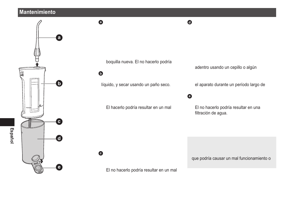 Panasonic EWDJ40 User Manual | Page 58 / 172