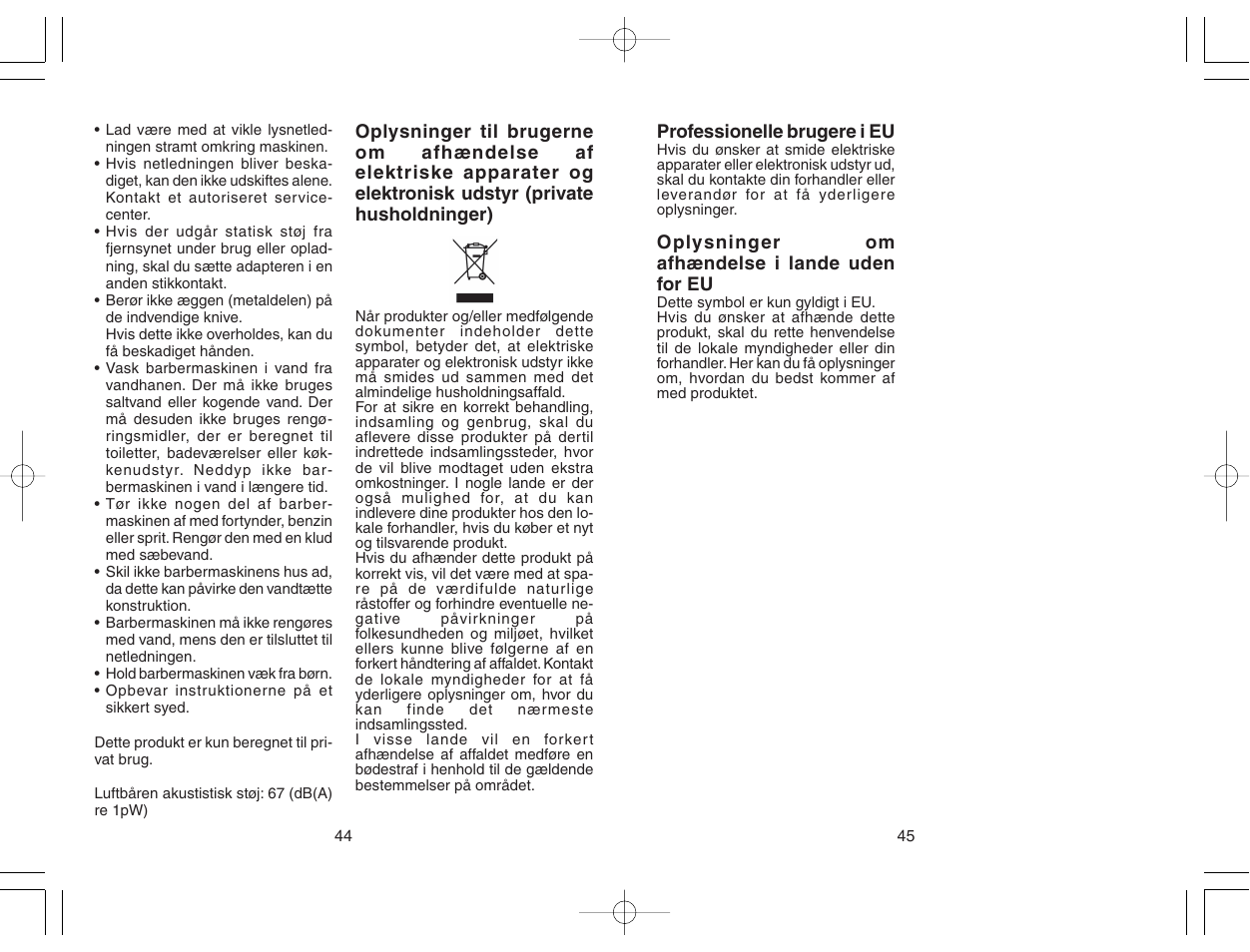Panasonic ES7038 User Manual | Page 23 / 55