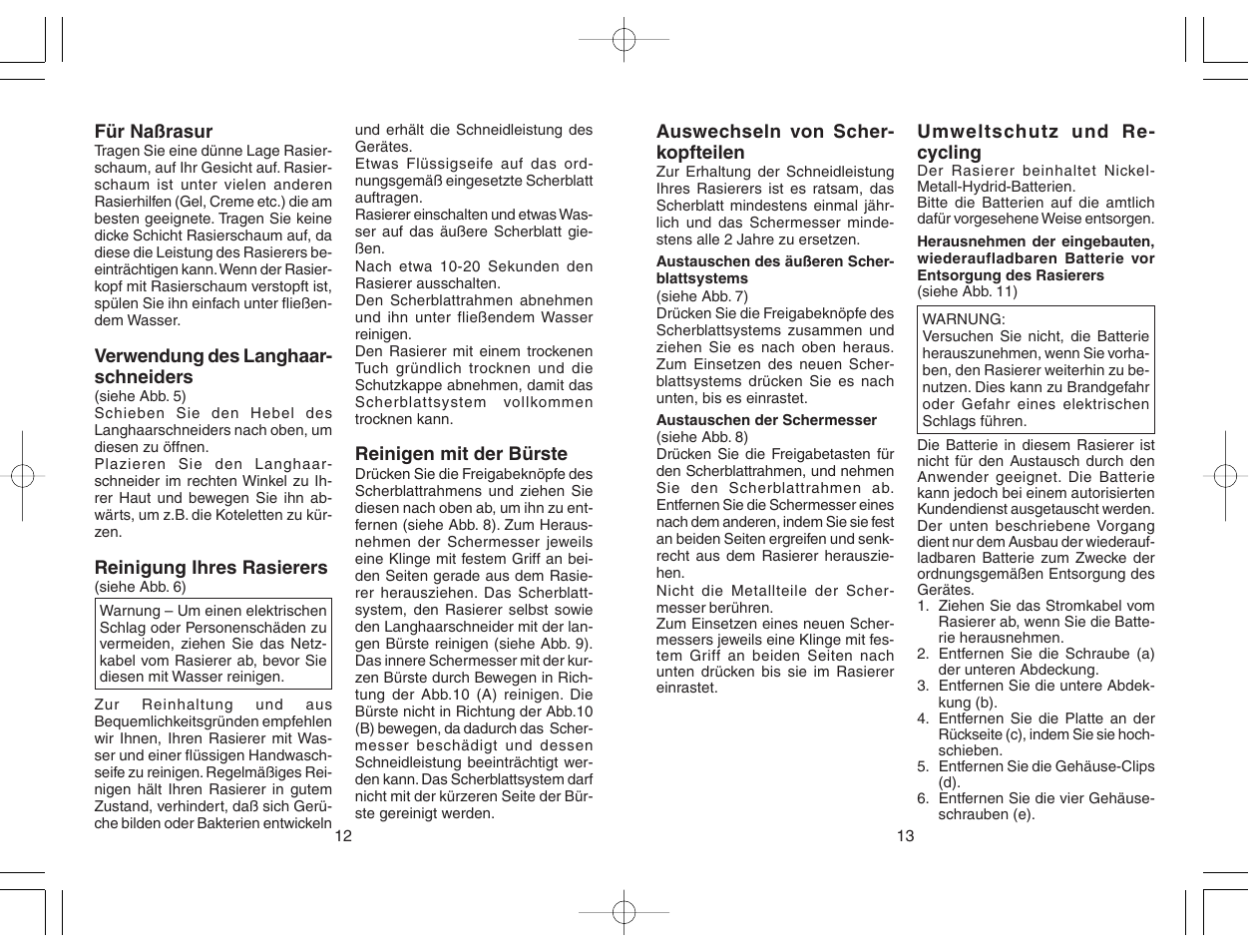 Panasonic ES7038 User Manual | Page 7 / 55