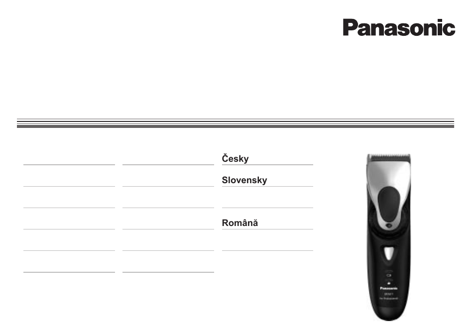 Panasonic ER1611 User Manual | 100 pages
