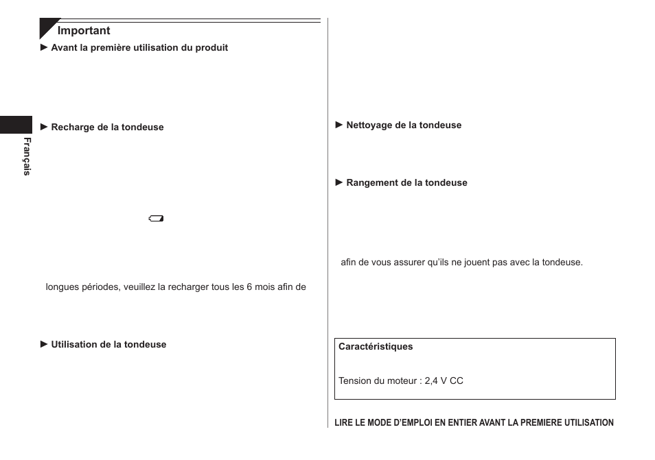 Panasonic ER1611 User Manual | Page 12 / 100