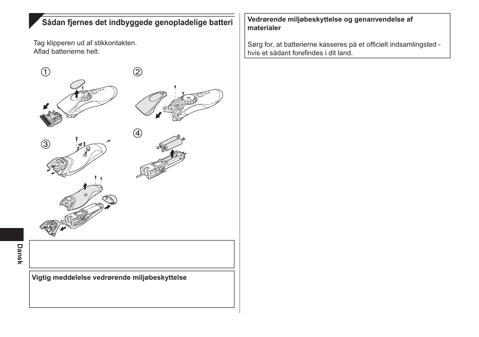 Panasonic ER1611 User Manual | Page 36 / 100