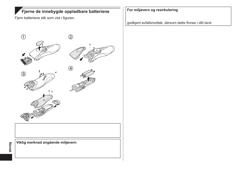 Panasonic ER1611 User Manual | Page 46 / 100