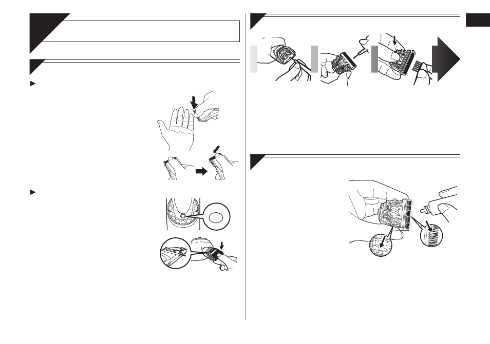 Car e, Blade maintenance | Panasonic ER1611 User Manual | Page 5 / 100