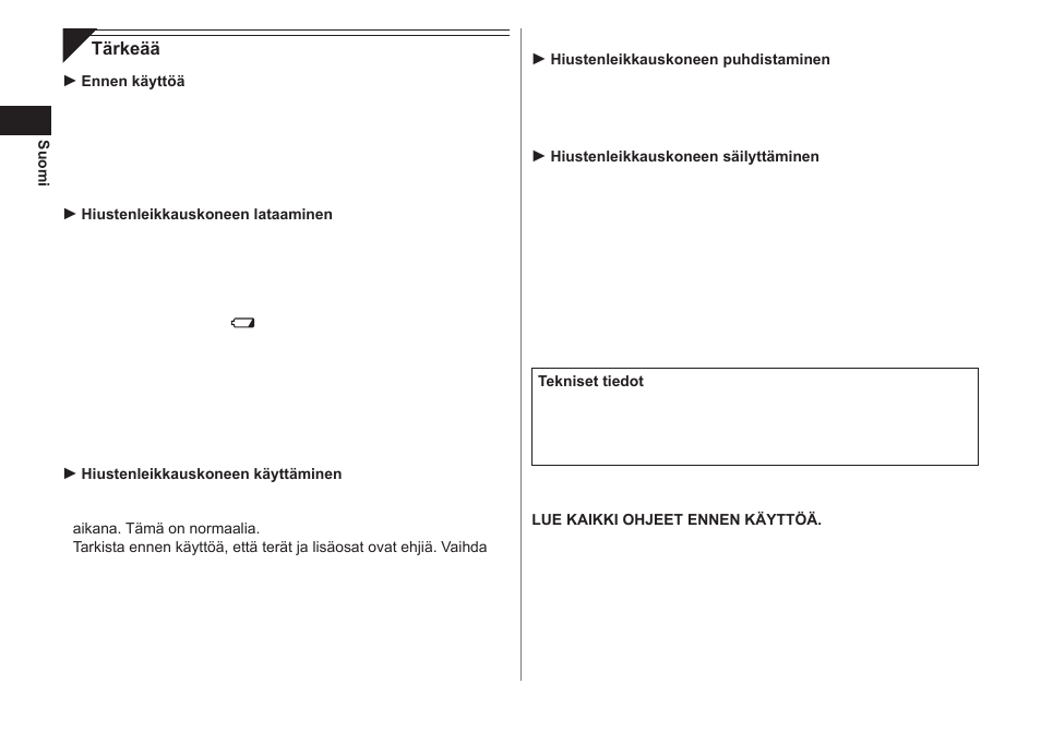 Panasonic ER1611 User Manual | Page 52 / 100