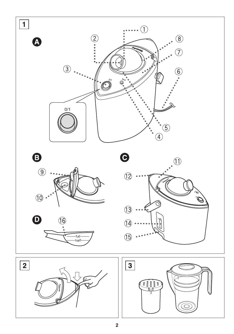 Panasonic EH2424 User Manual | Page 2 / 36