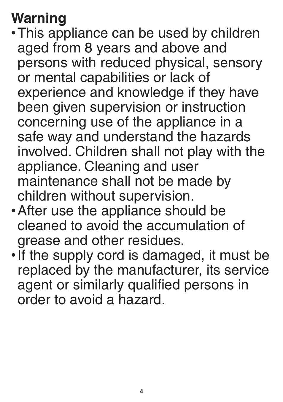 Panasonic EH2424 User Manual | Page 4 / 36