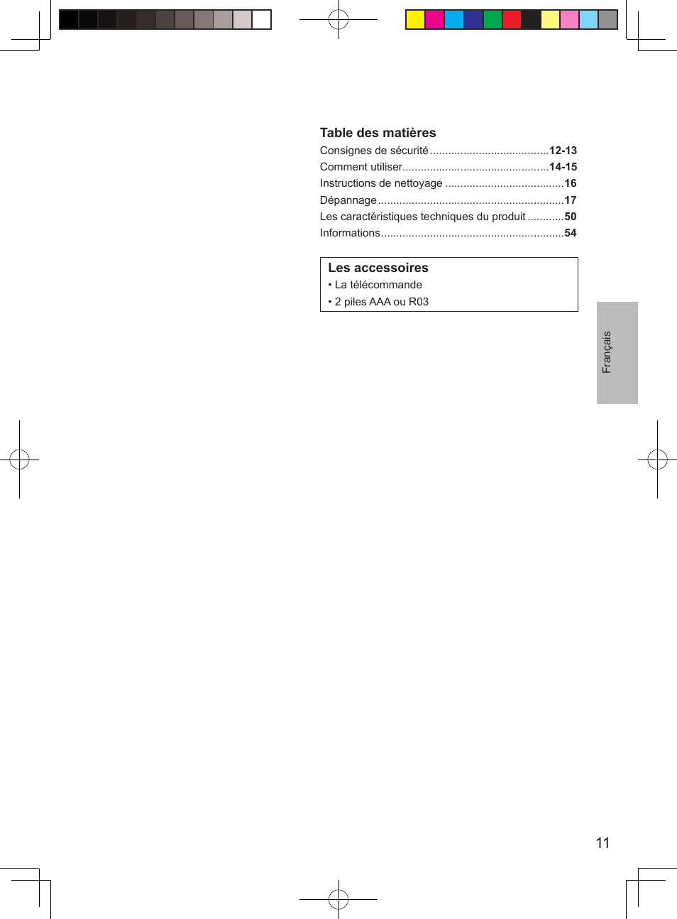 Panasonic CURE15PKE3 User Manual | Page 11 / 56