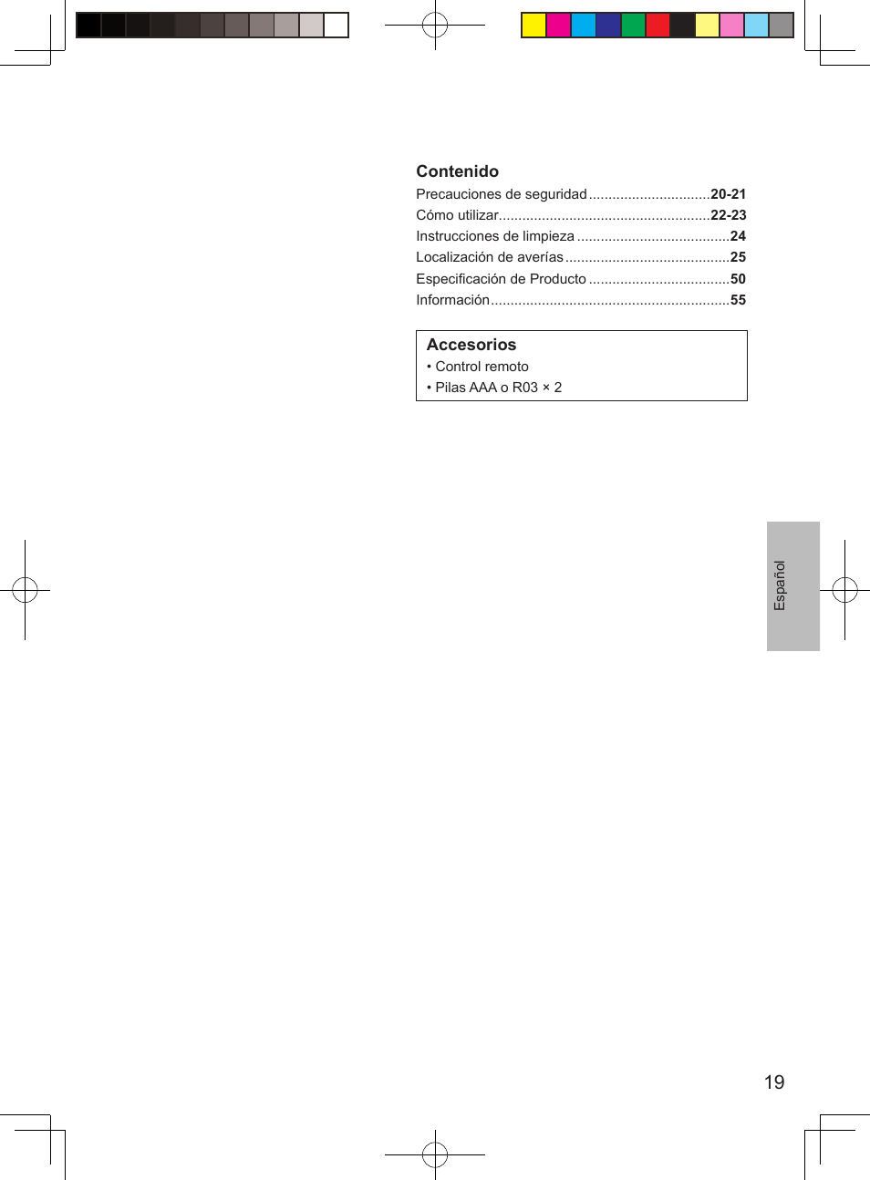 Panasonic CURE15PKE3 User Manual | Page 19 / 56