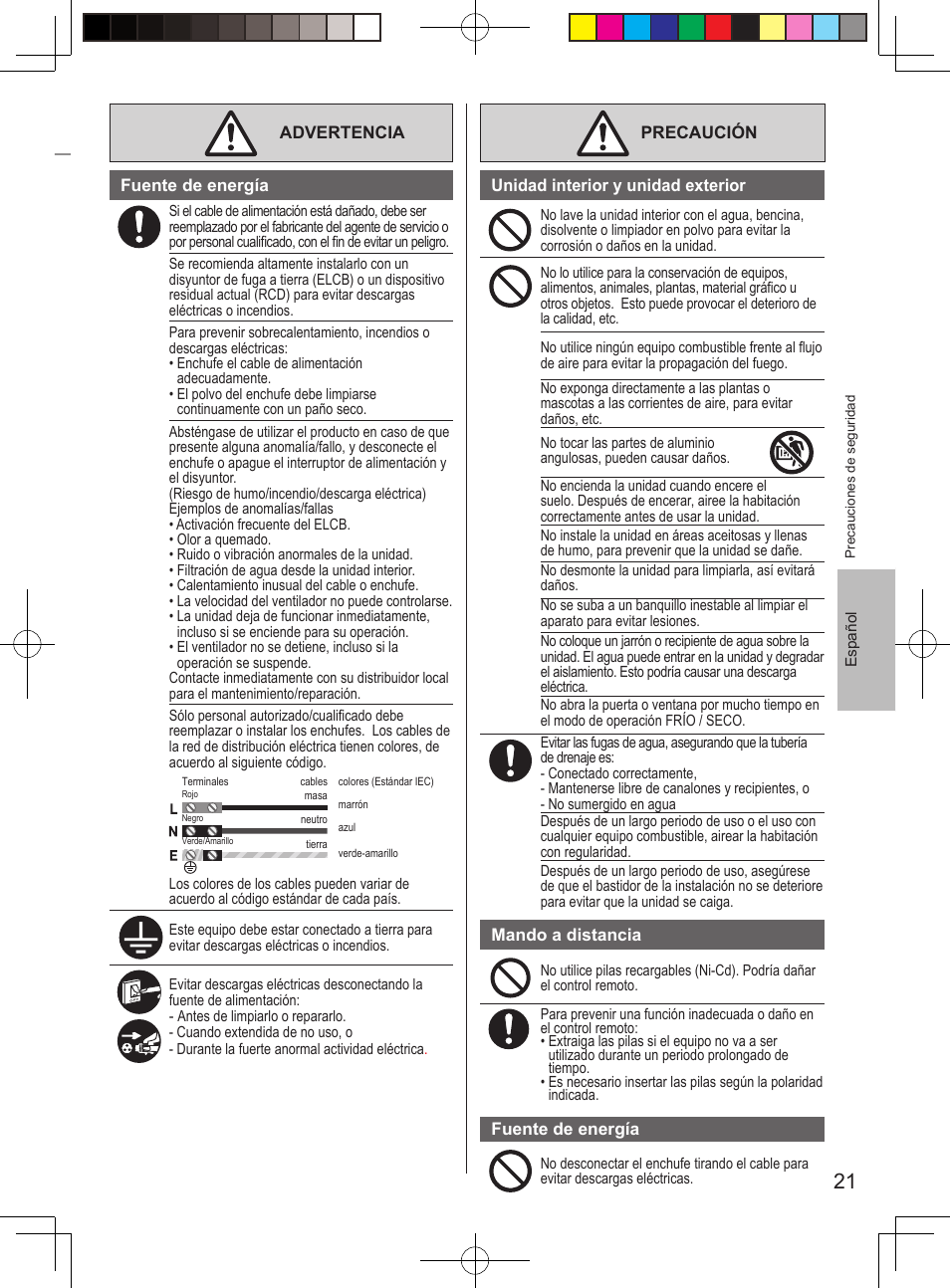 Panasonic CURE15PKE3 User Manual | Page 21 / 56