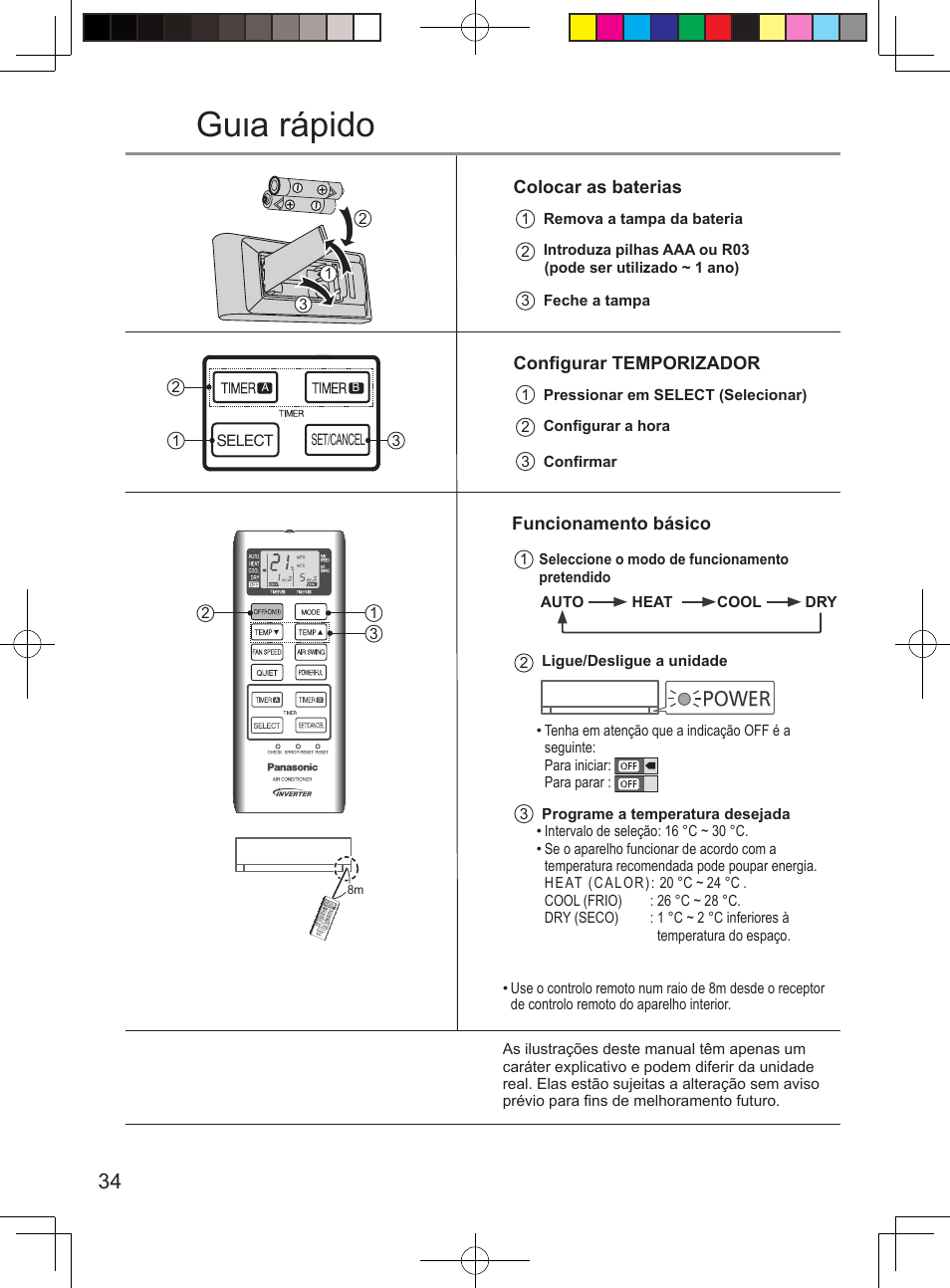 Guιa rápido | Panasonic CURE15PKE3 User Manual | Page 34 / 56