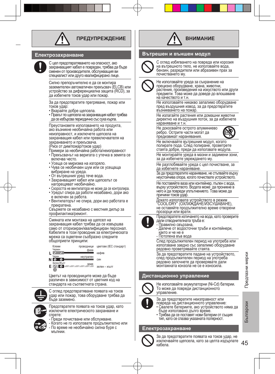 Panasonic CURE15PKE3 User Manual | Page 45 / 56