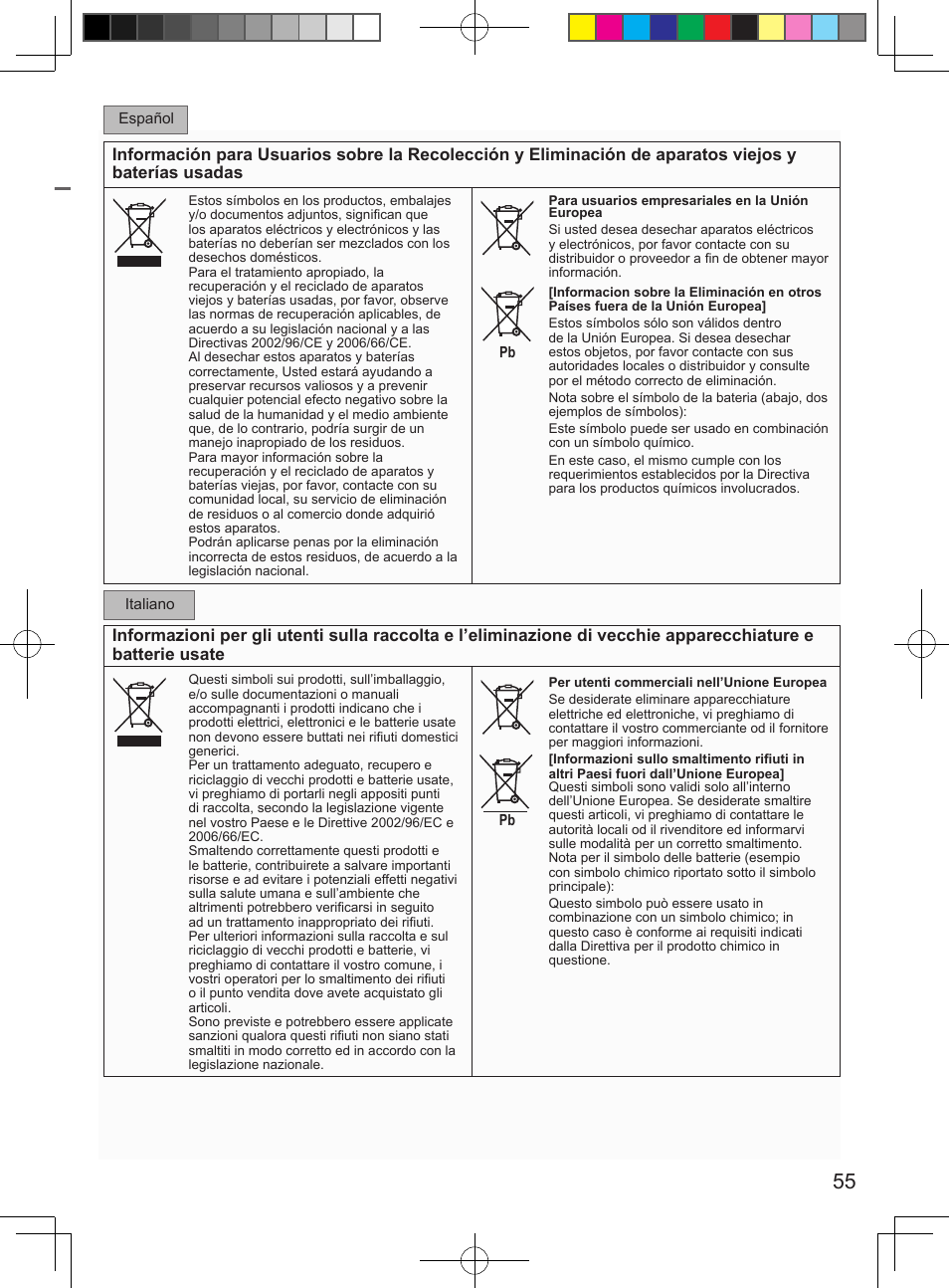Panasonic CURE15PKE3 User Manual | Page 55 / 56