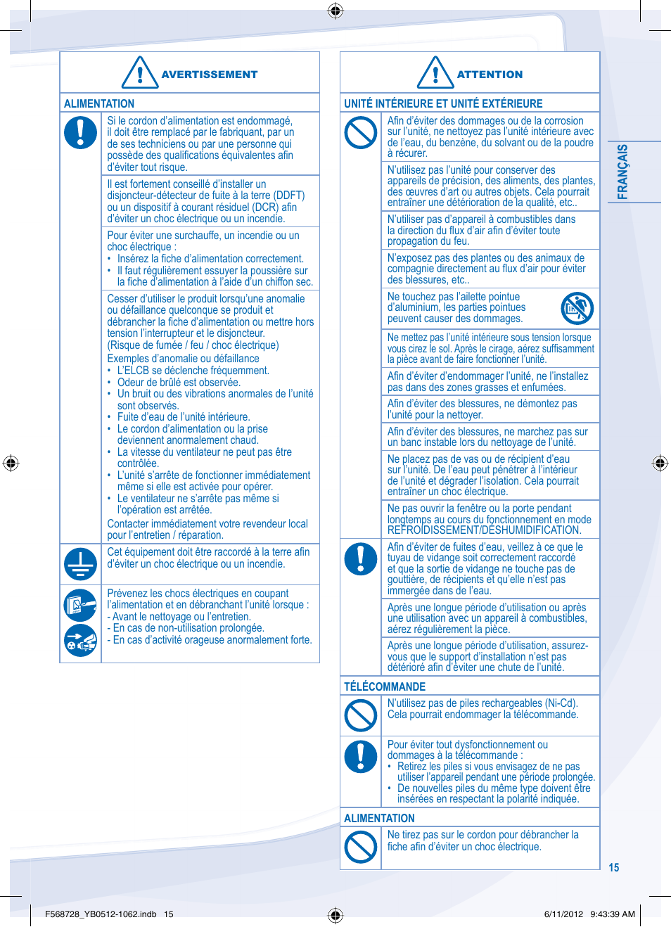 Panasonic CUVE9NKE User Manual | Page 15 / 64