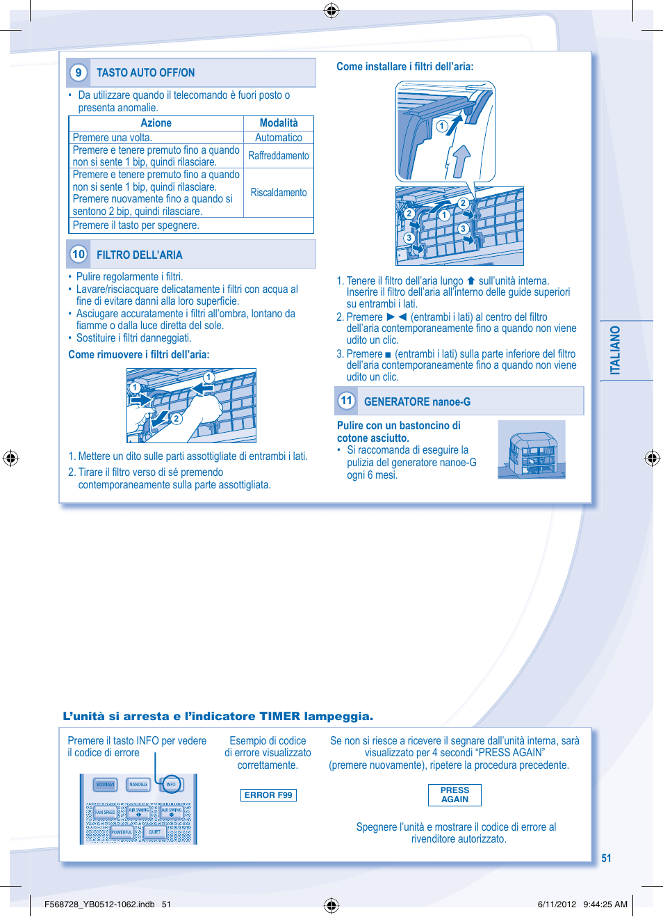Panasonic CUVE9NKE User Manual | Page 51 / 64