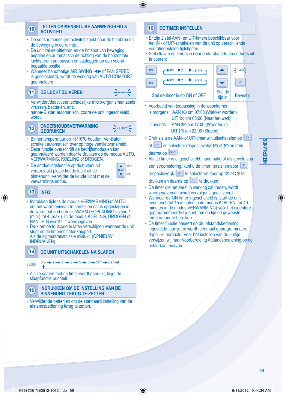 Panasonic CUVE9NKE User Manual | Page 59 / 64