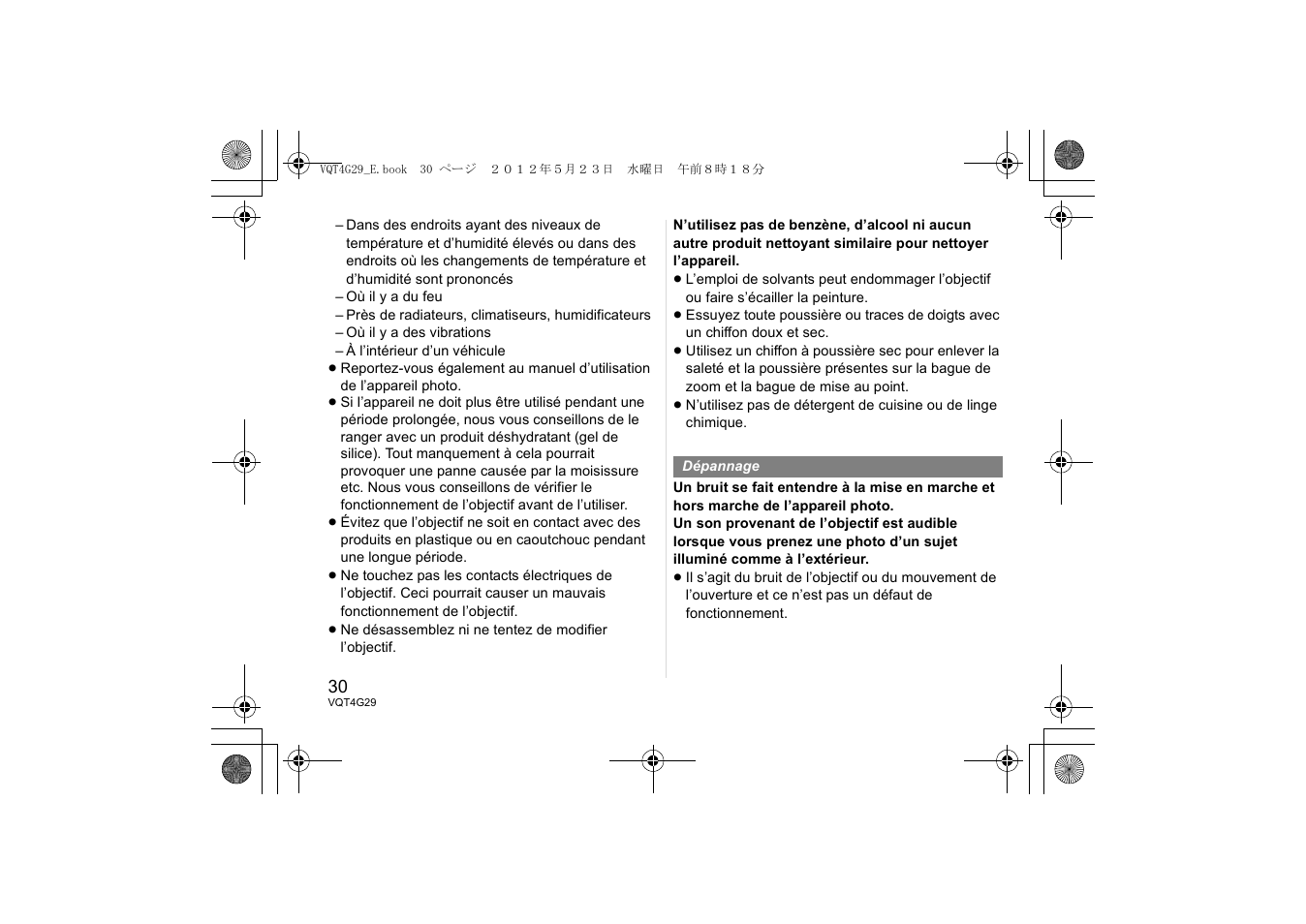 Panasonic HHS12035E User Manual | Page 30 / 72