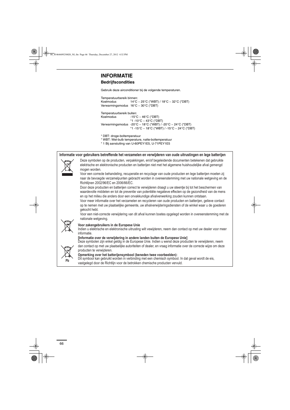 Informatie | Panasonic U71PEY1E5 User Manual | Page 66 / 142