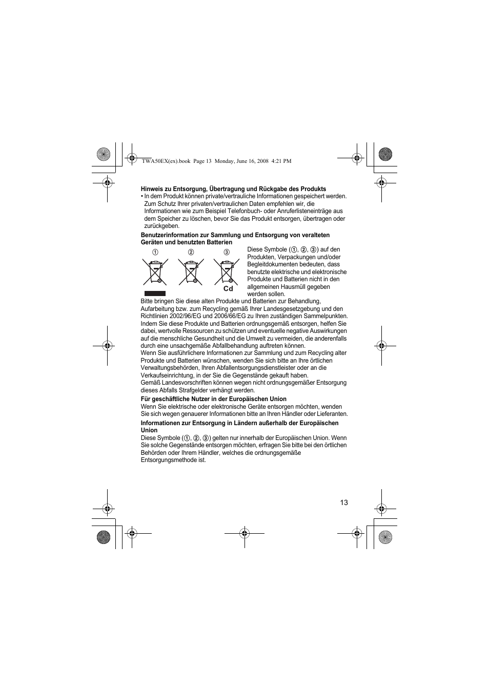 Panasonic KXTWA50EX User Manual | Page 13 / 52