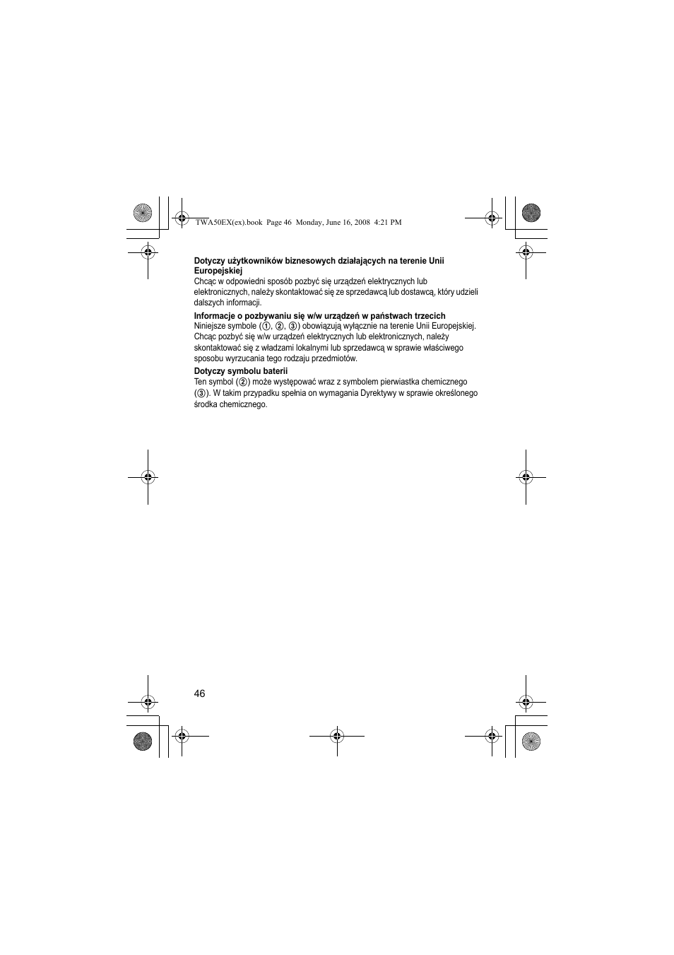 Panasonic KXTWA50EX User Manual | Page 46 / 52