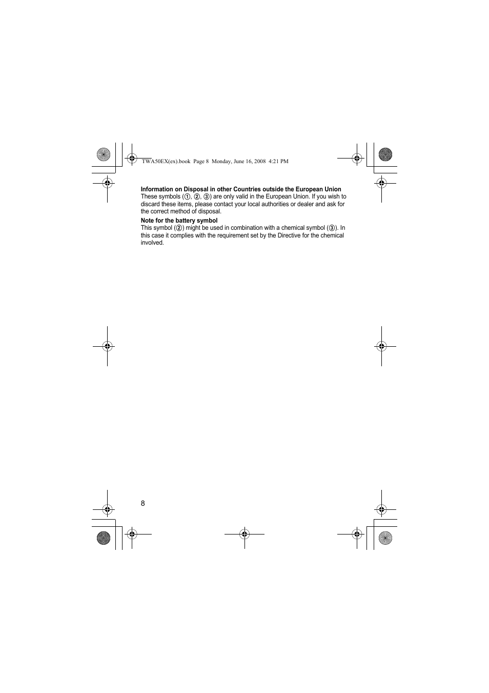 Panasonic KXTWA50EX User Manual | Page 8 / 52