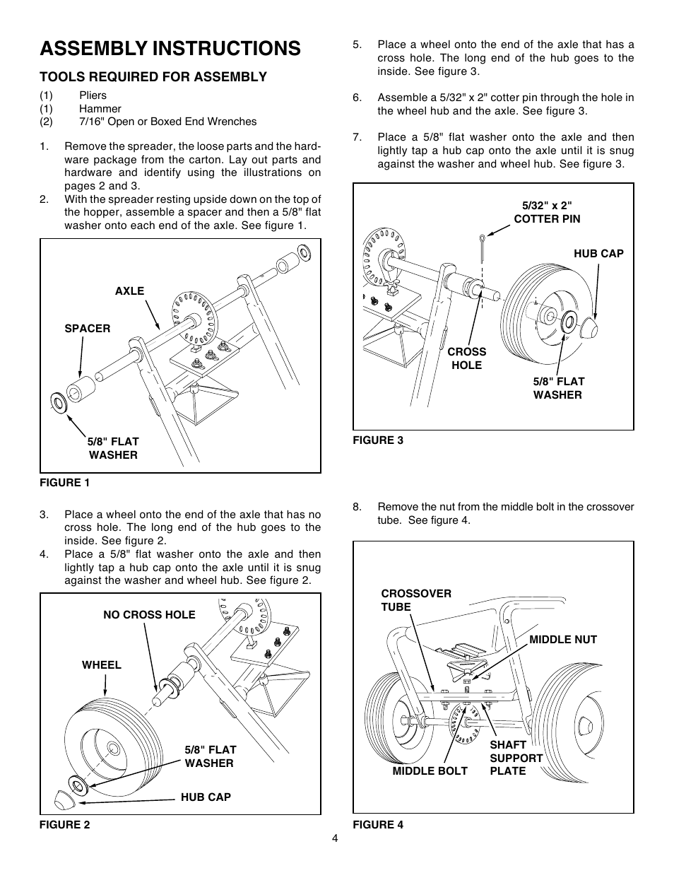 Assembly instructions | Agri-Fab 45-02103-101 User Manual | Page 4 / 16
