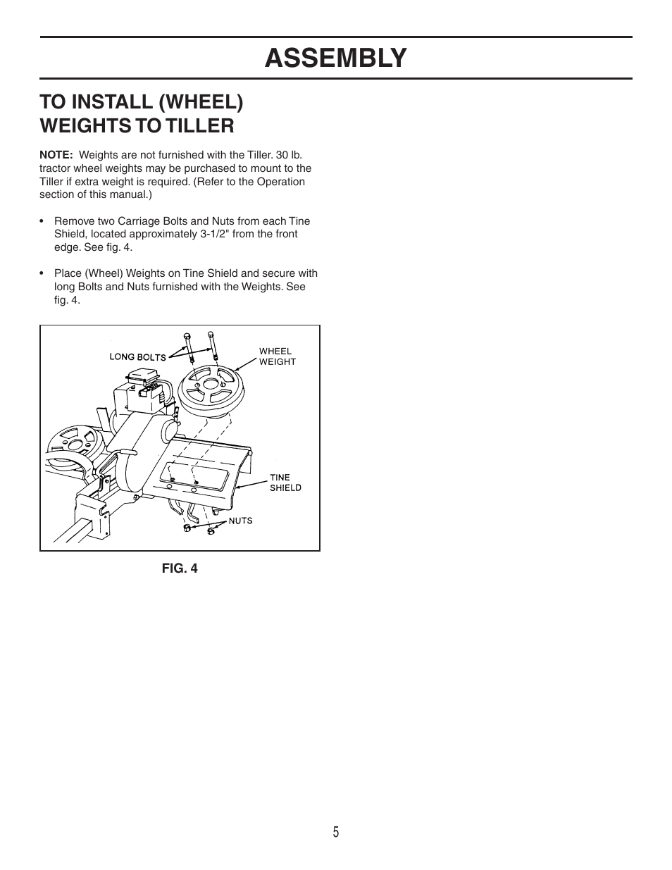 Assembly | Agri-Fab 45-03084 User Manual | Page 5 / 20