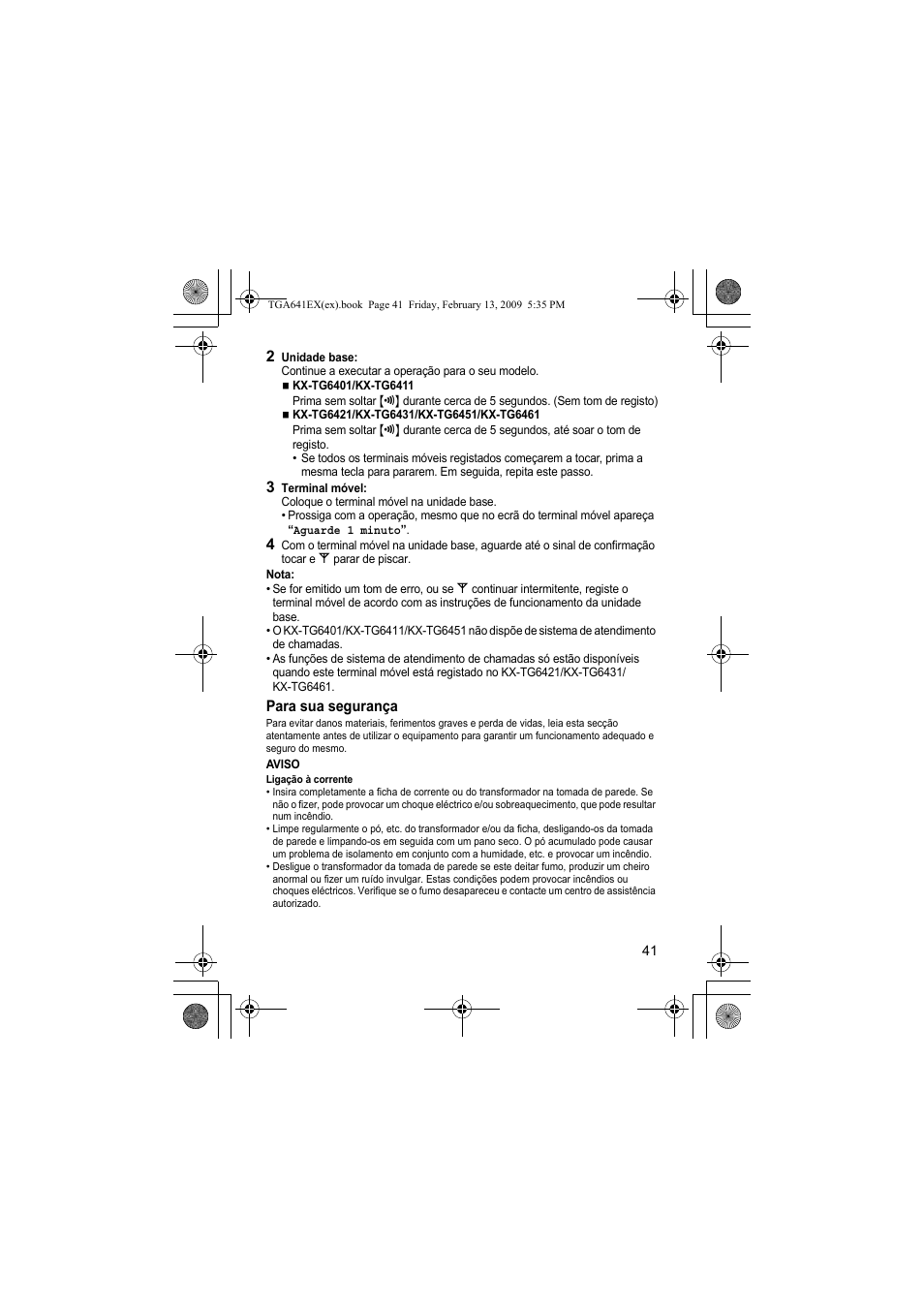 Panasonic KXTGA641EX User Manual | Page 41 / 76